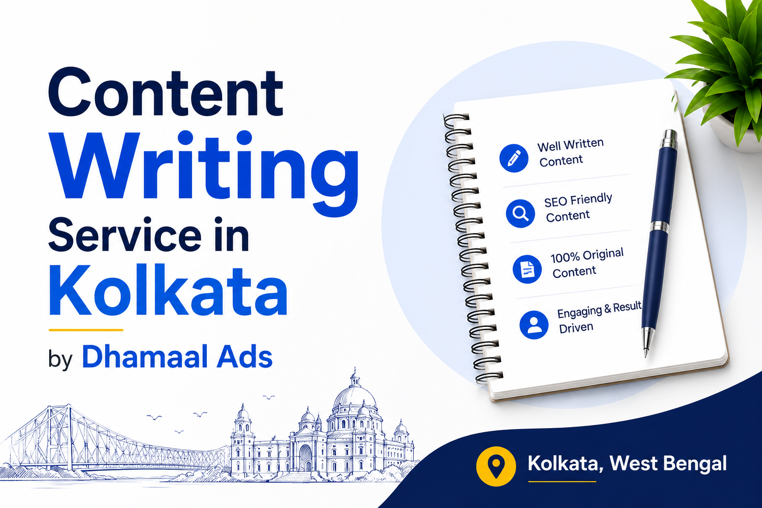 Content Writing Service in Kolkata by Dhamaal Ads