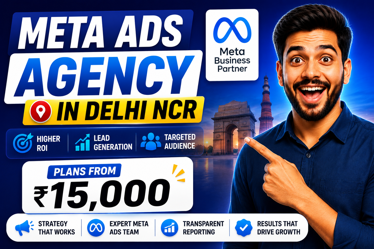 Meta Ads Agency in Delhi NCR | Plans from ₹15,000