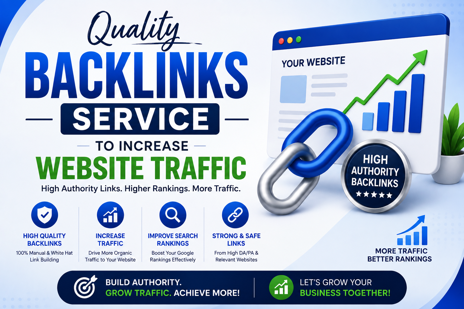 Quality Backlinks Service to Increase Website Traffic