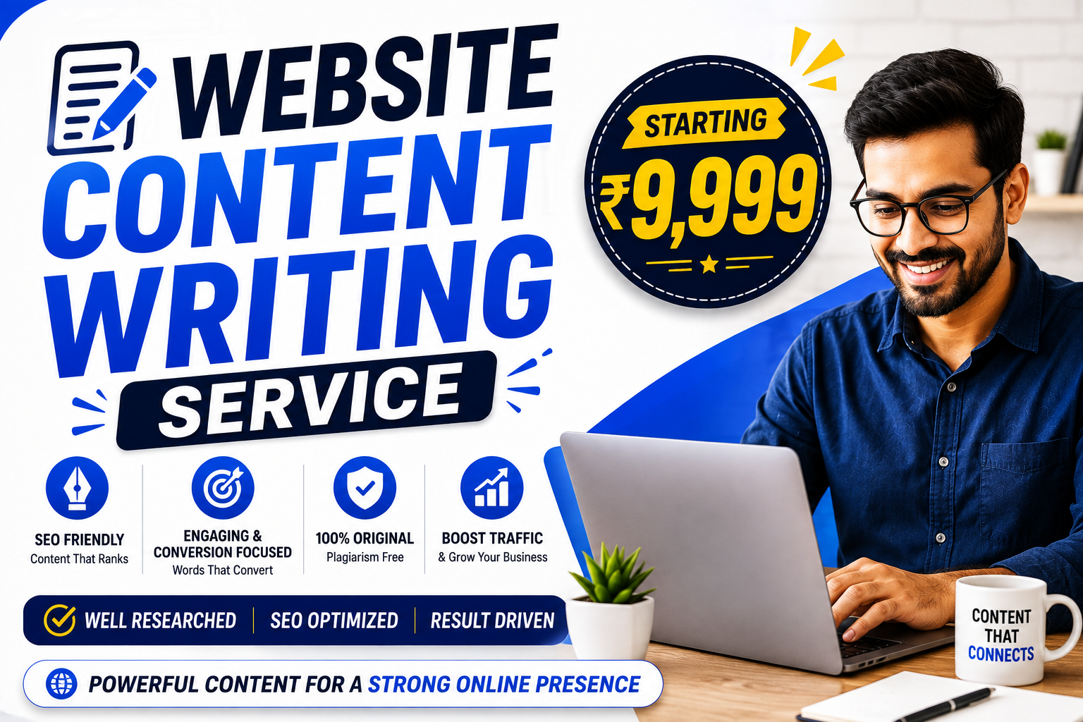 Website Content Writing Service Starting ₹9,999