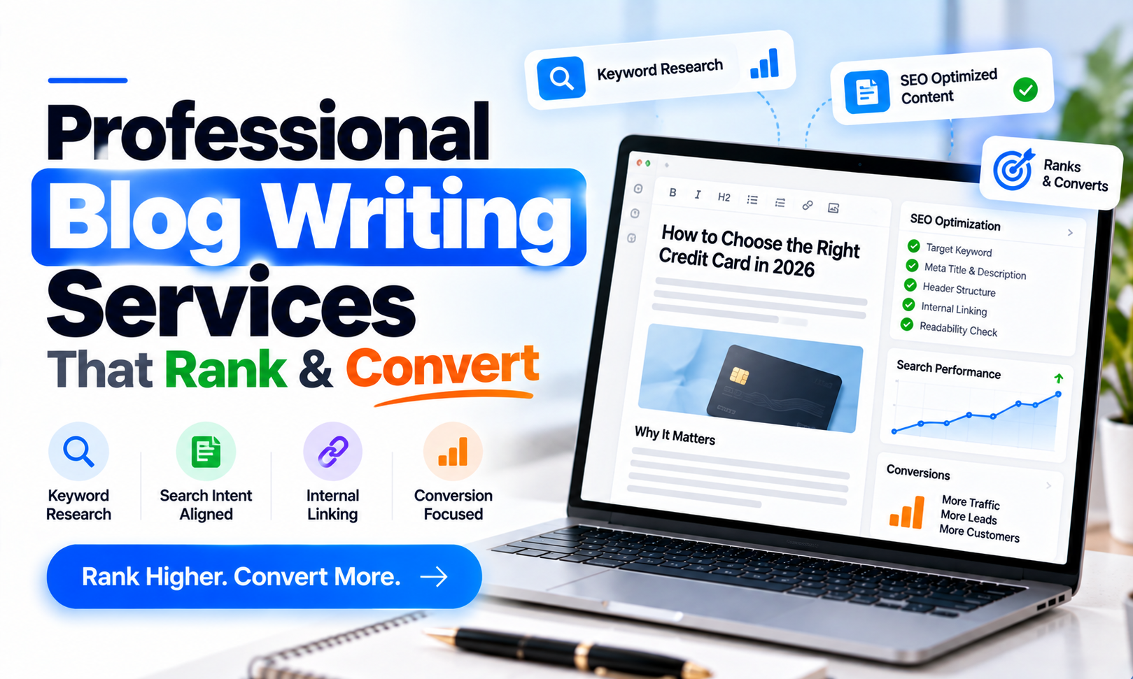 Professional Blog Writing Services That Rank & Convert