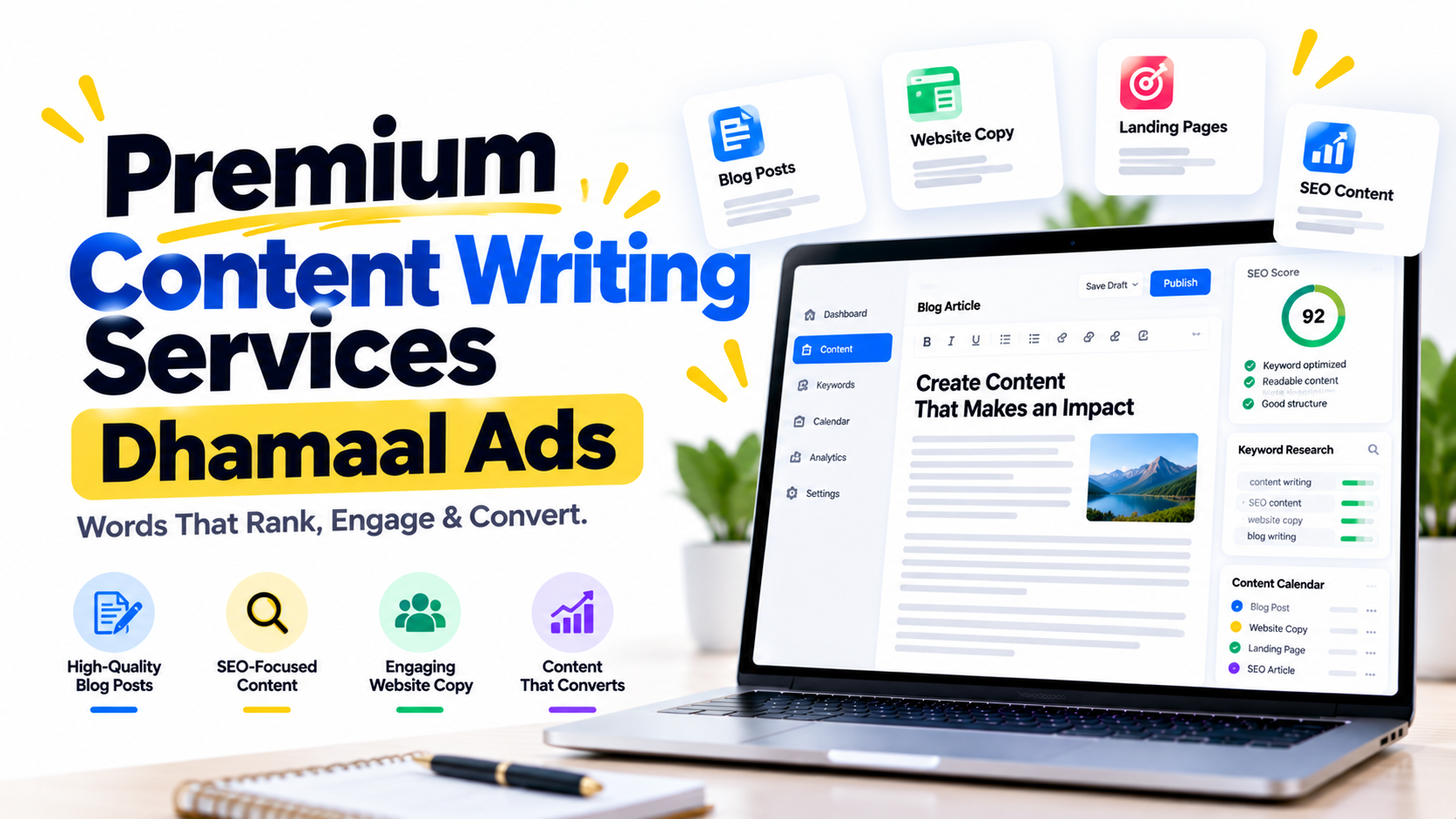 Premium Content Writing Services